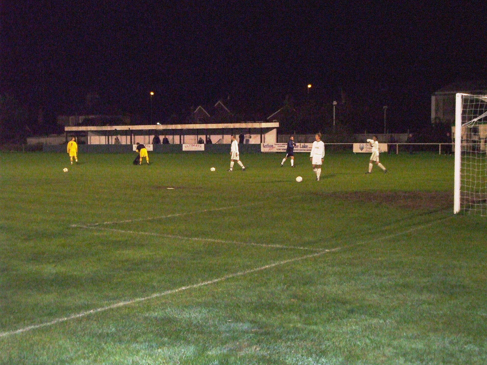 Church Road, temporary home of Chichester City United after merging with local side Portfield. The team now play at a new ground, Oaklands Park. 30.10.07.