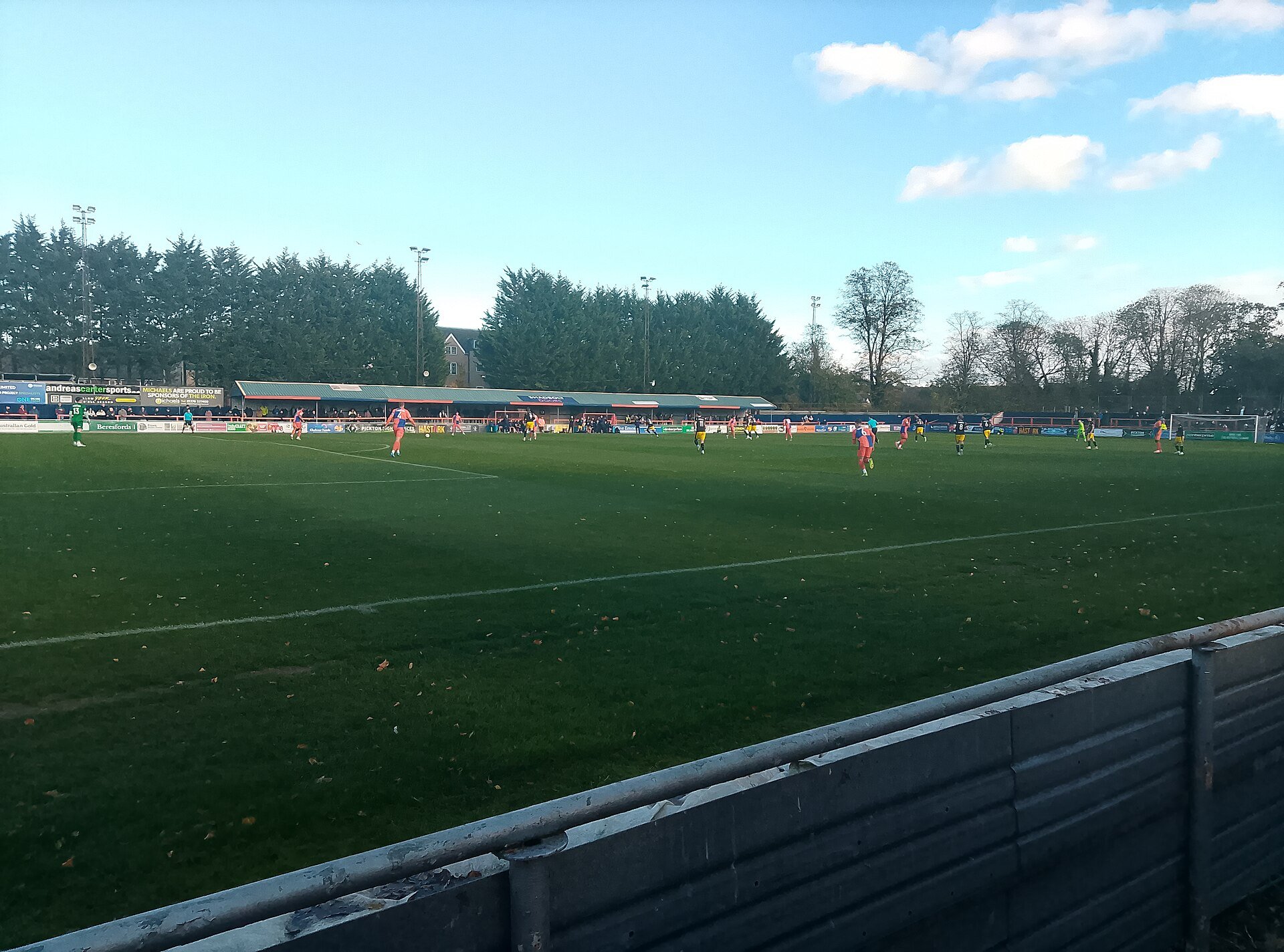 A view of Braintree Town's Cressing Road stadium during their 0–0 draw with Altrincham on 25 October 2025